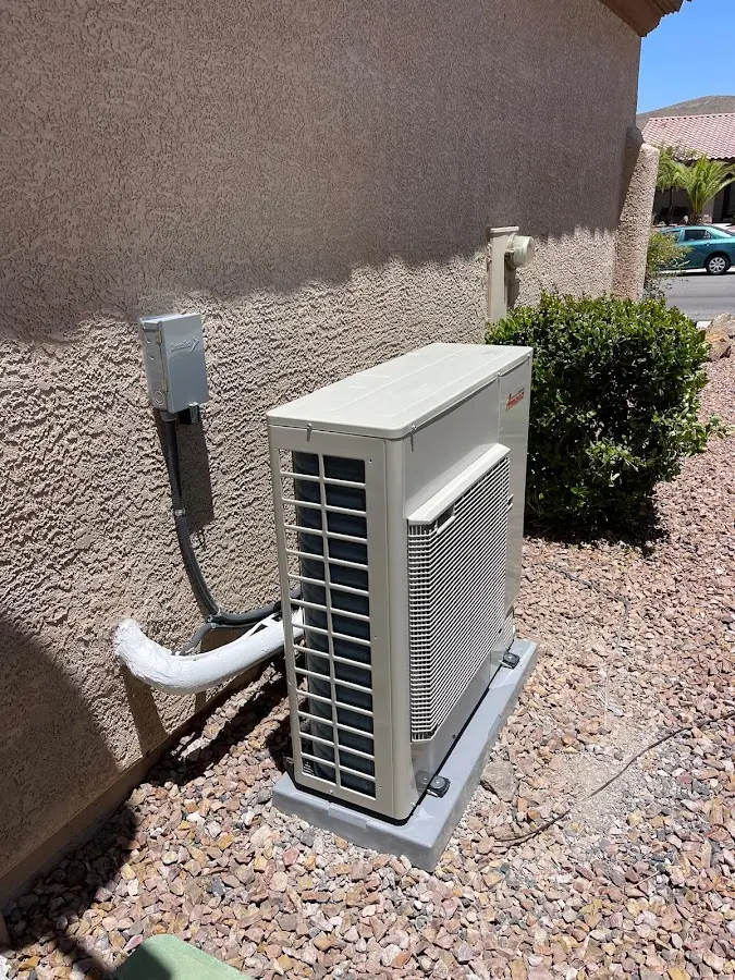 Residential air conditioning condenser unit in Novato